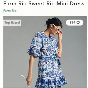 NWOT Farm Rio Sweet Rio Mini Dress
